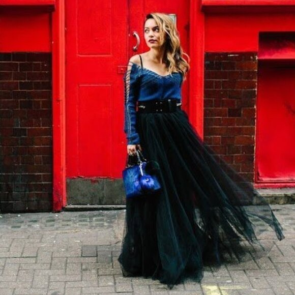 Gala Black Tulle tutu skirt - Picture 1 of 9